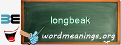 WordMeaning blackboard for longbeak